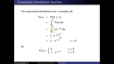 exponential distribution cdf calculator.
